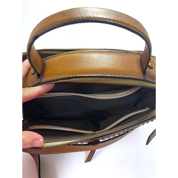 IVTG Genuine Leather Satchel Crossbody Bags Women Handmade Top Handle Handbag - Picture 7 of 7